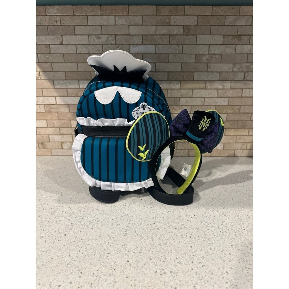 Loungefly Disney’s Haunted Mansion Ghost Host mini backpack & Ears Set